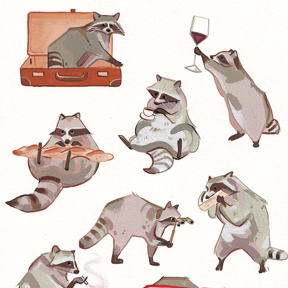 Racoons Abroad